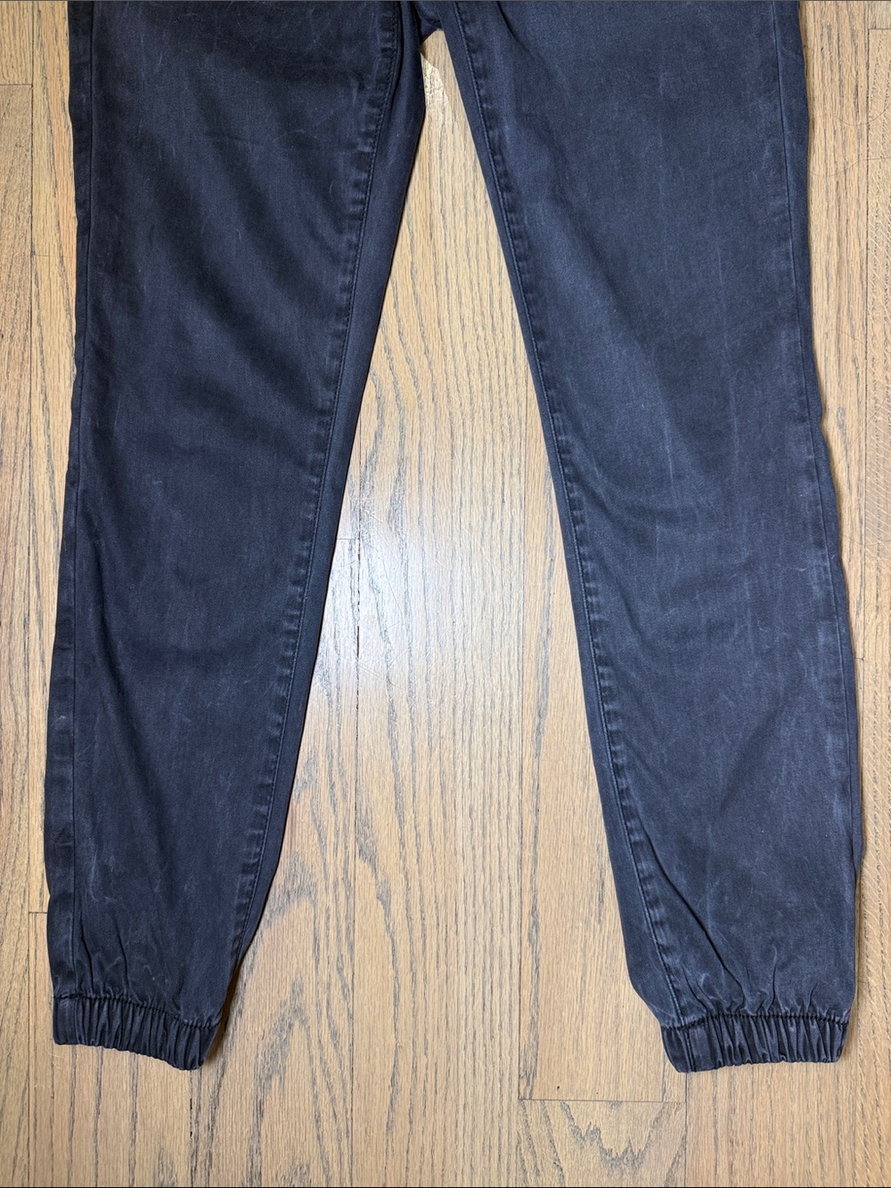 American Eagle Outfitters Black Women's Elastic-Waist Jogger Jeans Size 4 - Picture 3 of 10